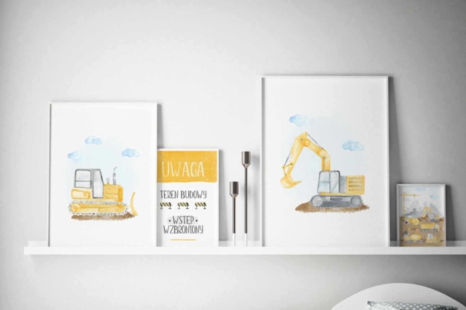 Excavator Truck Poster