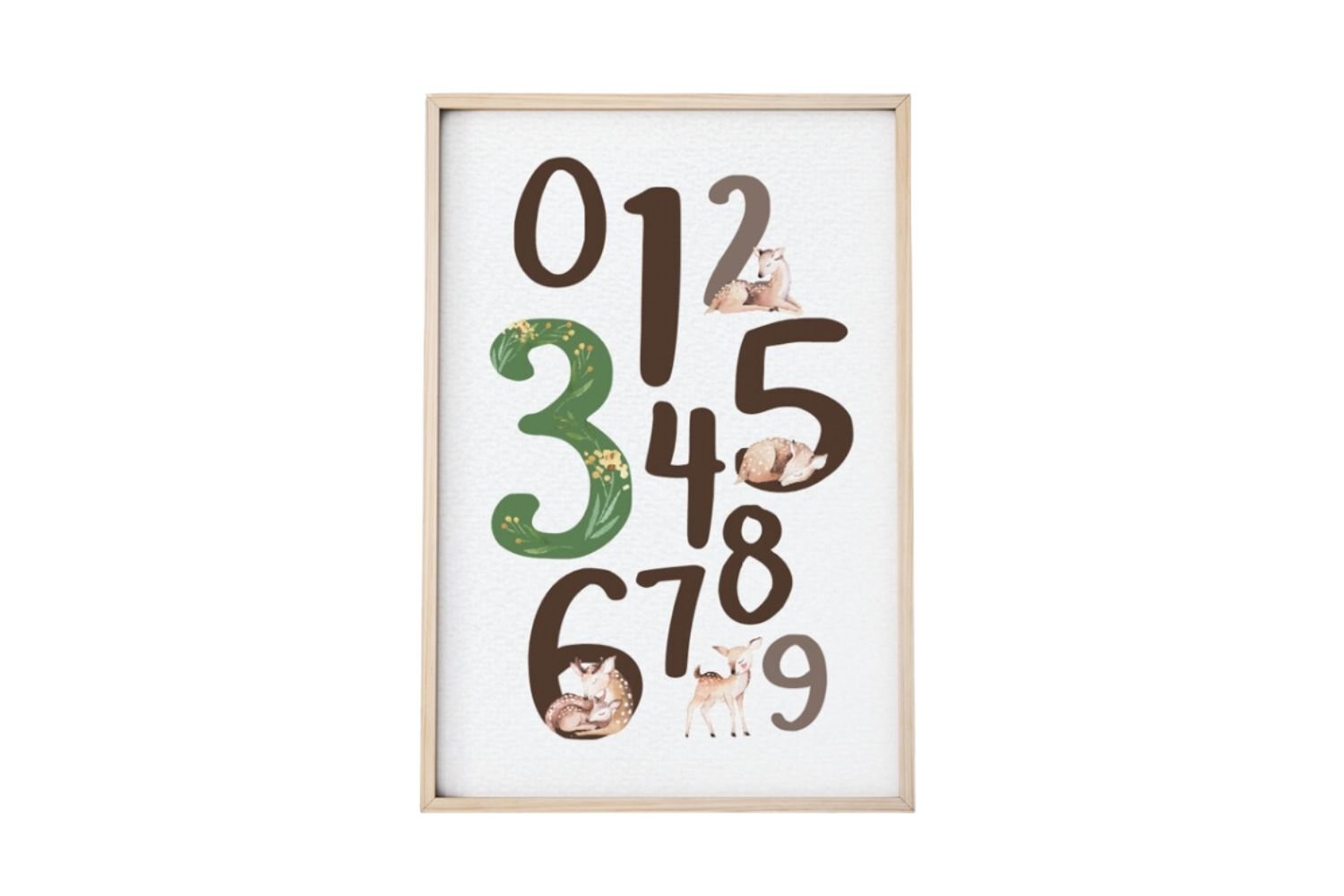 Numbers and Fawn Poster