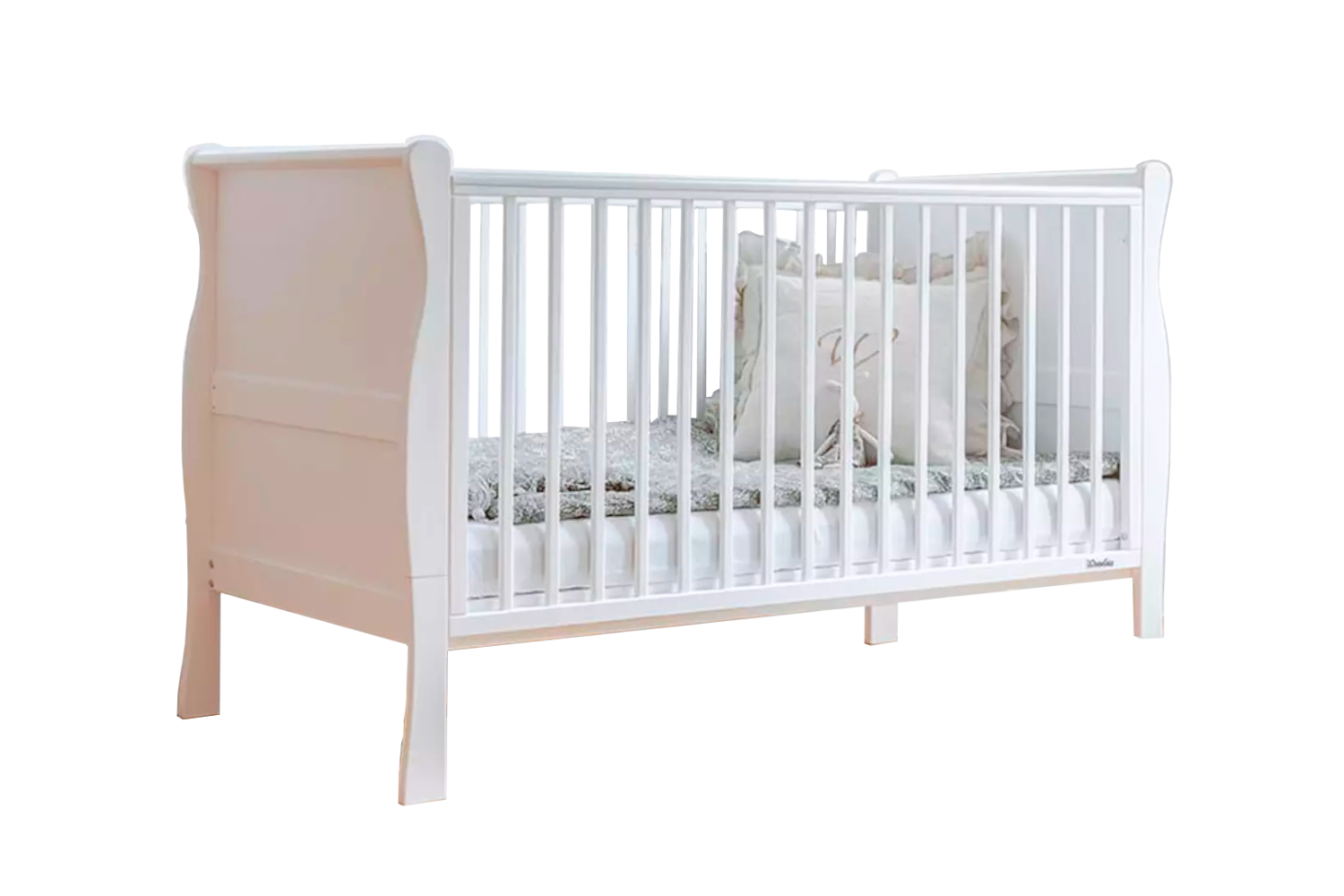 Babybett Stella Mitwachsend 70x140 - Weiß