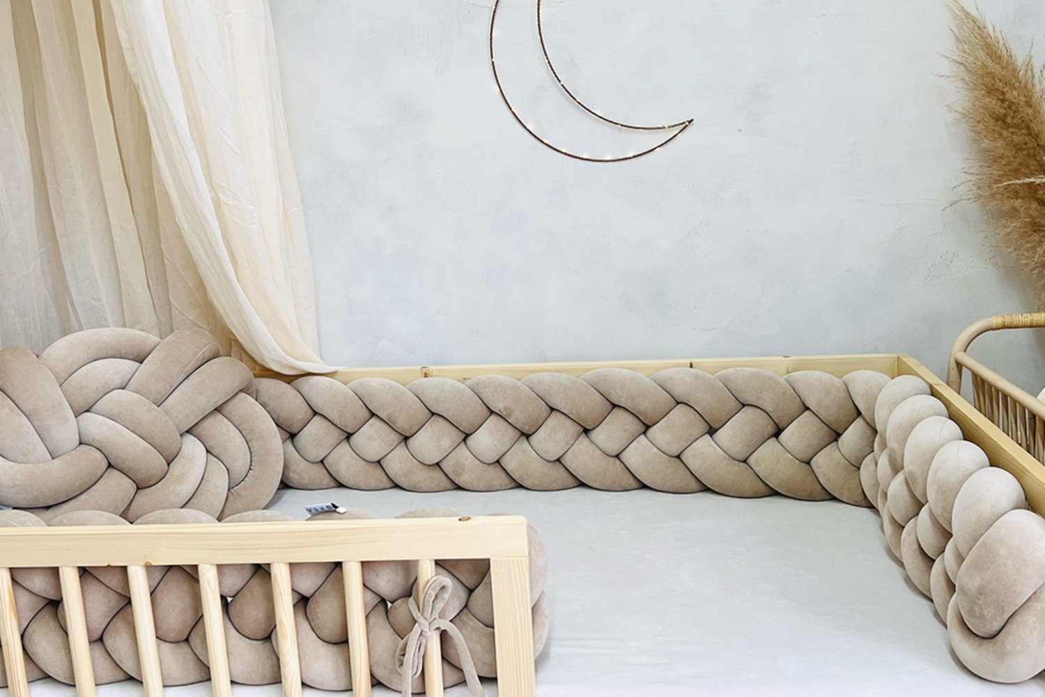 Cappuccino Bed Bumper - 4 Ropes