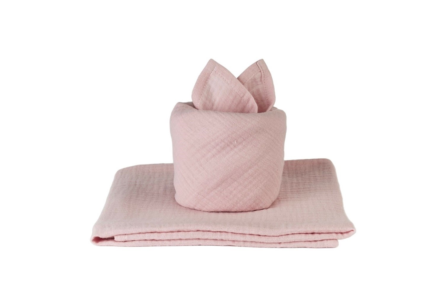 Pink Baby Gift Set with Swaddle Bag