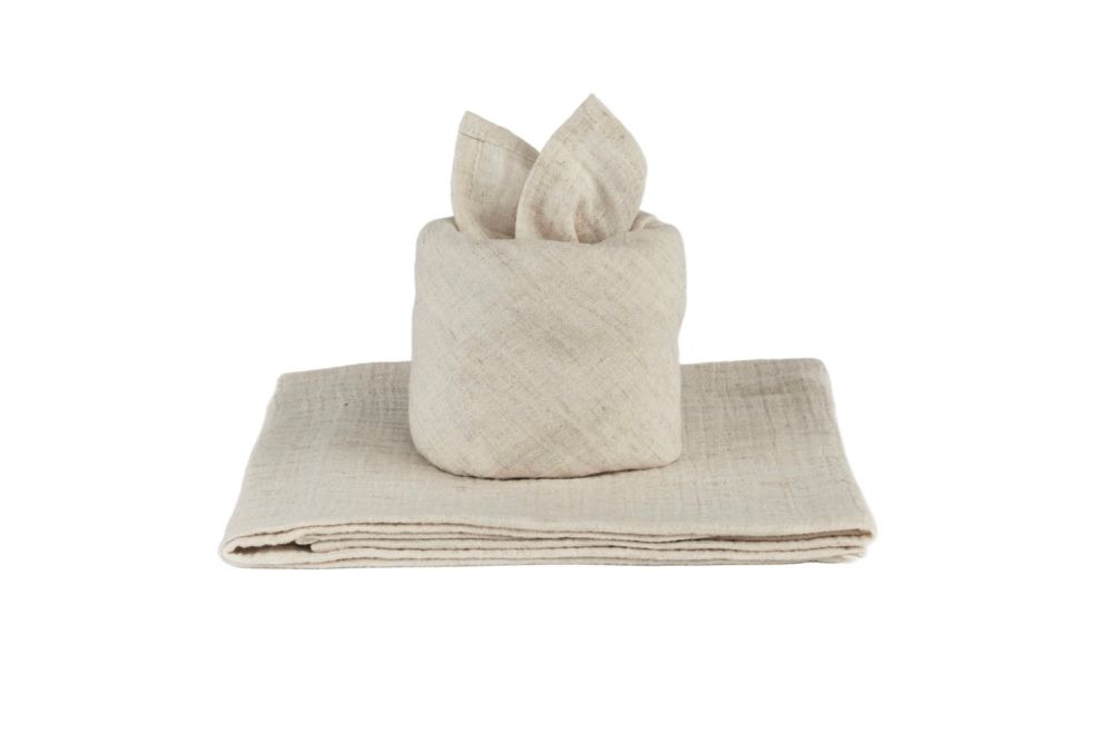 Beige Baby Gift Set with Swaddle Bag