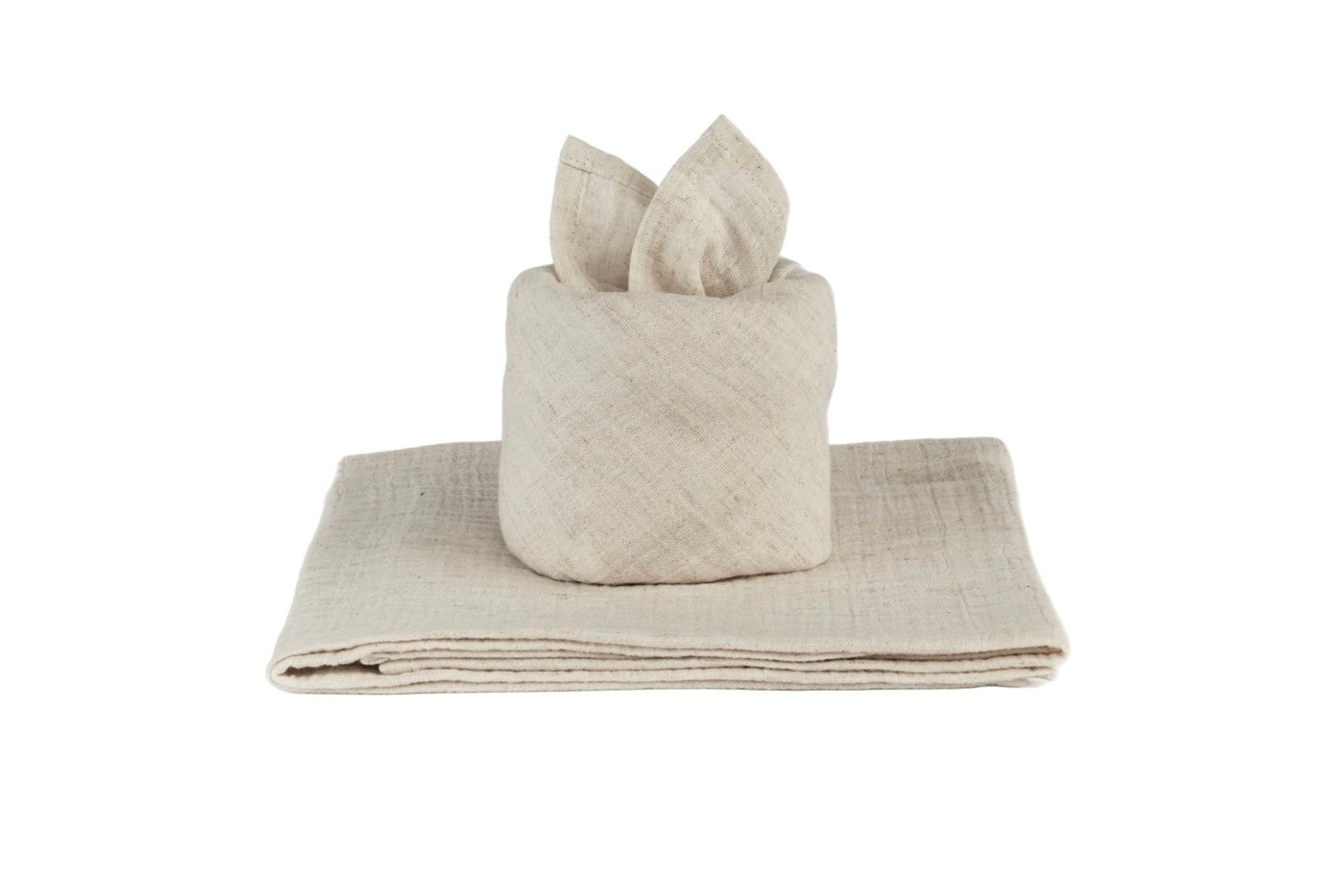 Beige Baby Gift Set with Swaddle Bag