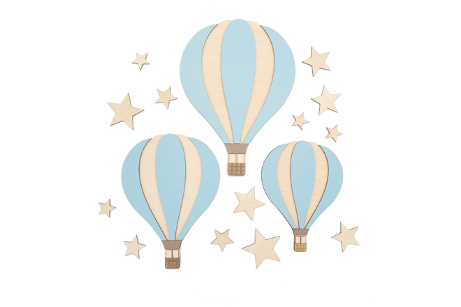 Hot Air Balloons Wall Decoration