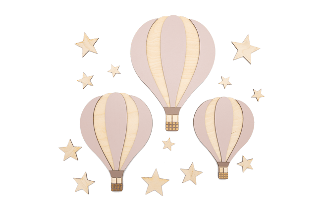 Wanddekoration Heißluftballons