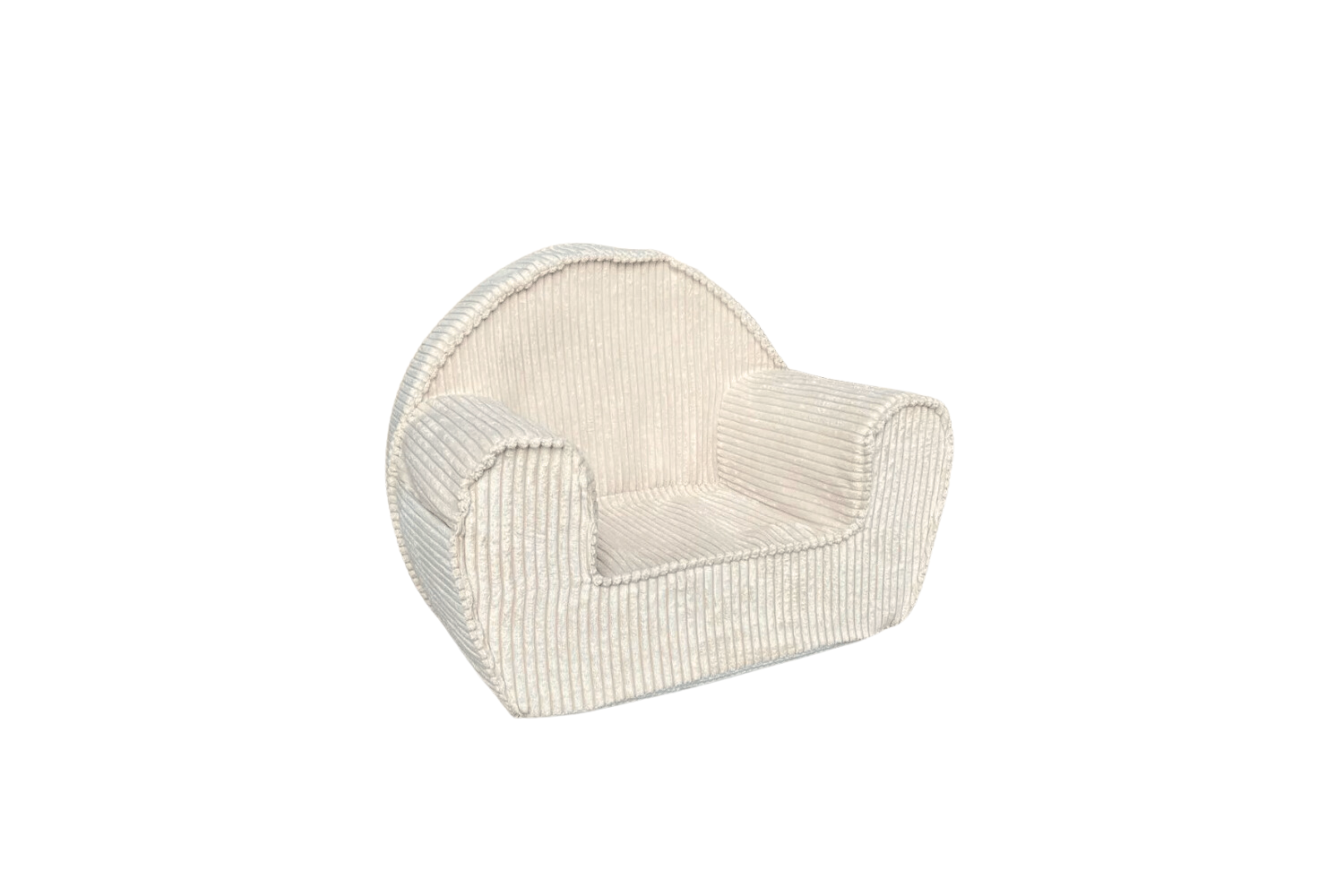 Fauteuil en velours côtelé - Off White