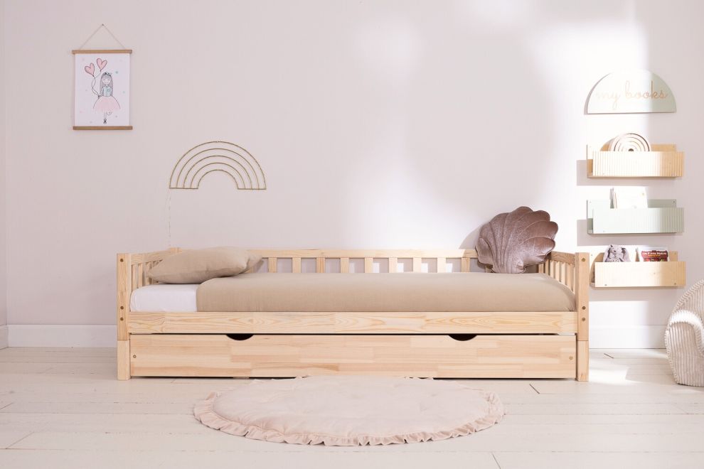 Ensemble de couette et d'oreiller en mousseline de coton 120x170 - Sable