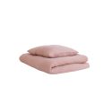 Set piumone e cuscino in mussola di cotone 120x170 - Rosa seppia