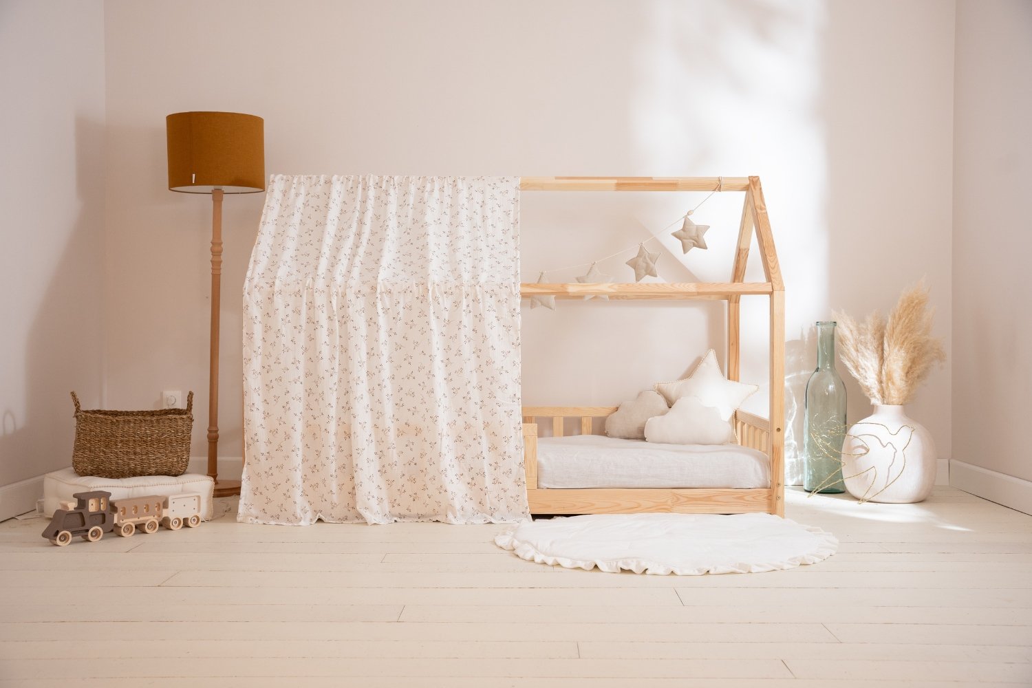 Saldi Estivi - Telo per Letto a Capanna Cotton Flowers - Modello K