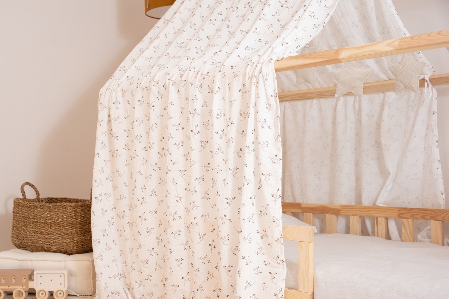 Bed Canopy - Cotton Flowers - Model K