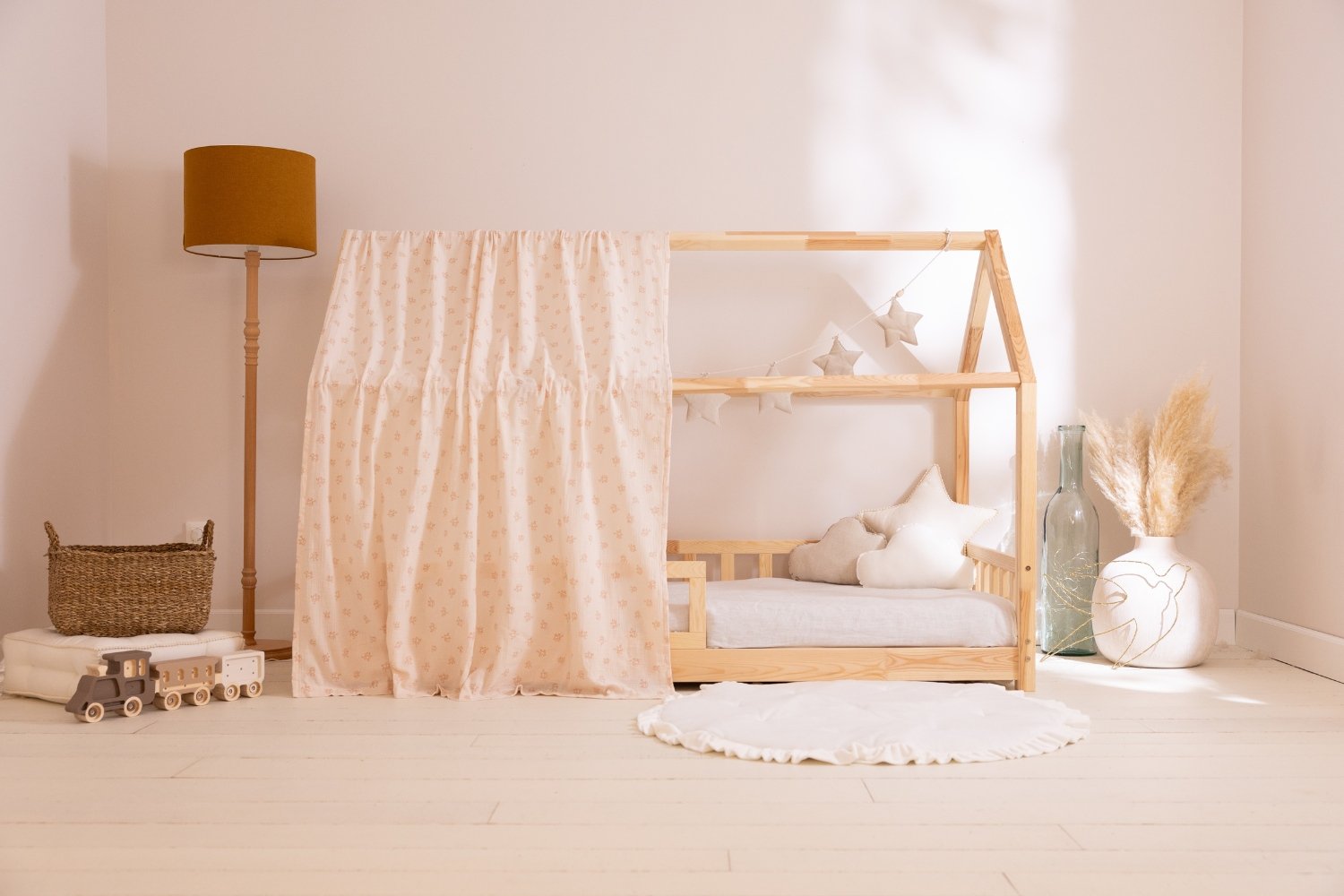 Saldi Estivi - Telo per Letto a Capanna Fiori Vintage - Modello K