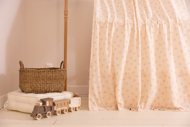 Plachta na domečkovou postel Vintage květiny - Model K