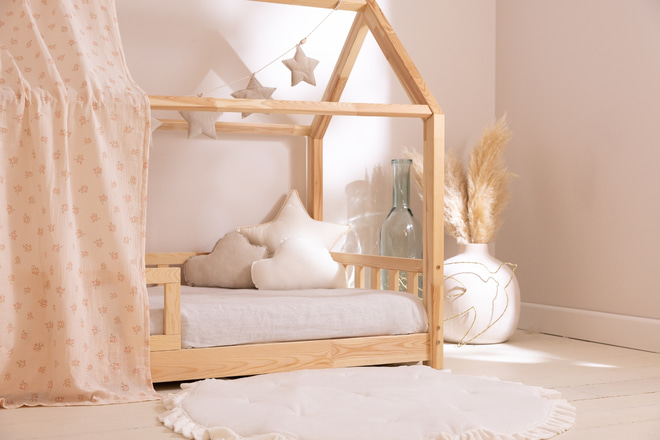 Plachta na domečkovou postel Vintage květiny - Model K