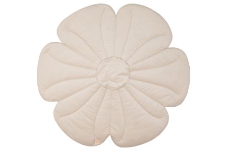 Alfombra terciopelo - Beige Flower