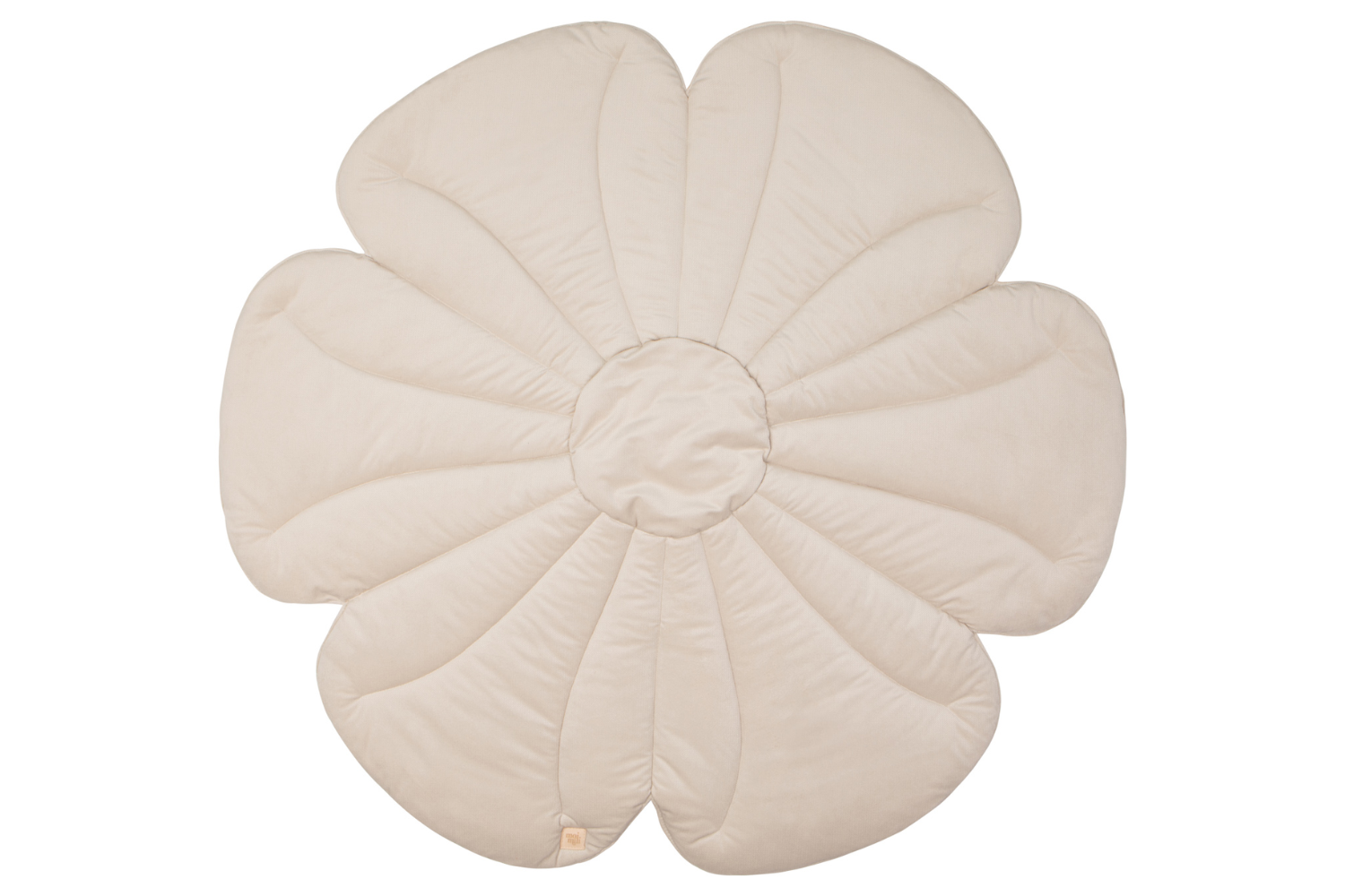 Beige Flower Velour Mat