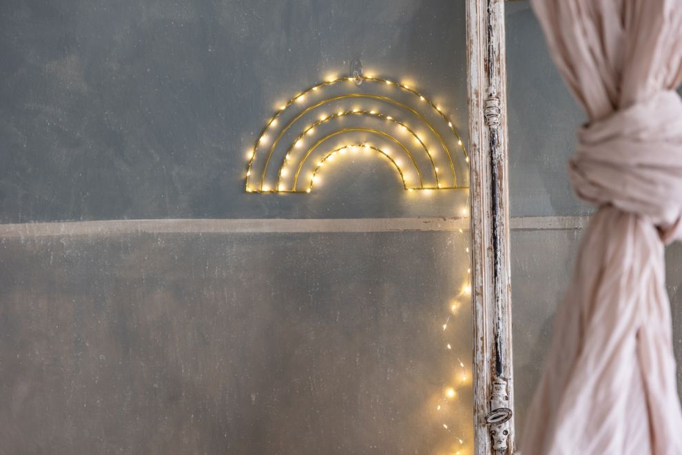 Ghirlanda LED a filo metallico - Arcobaleno