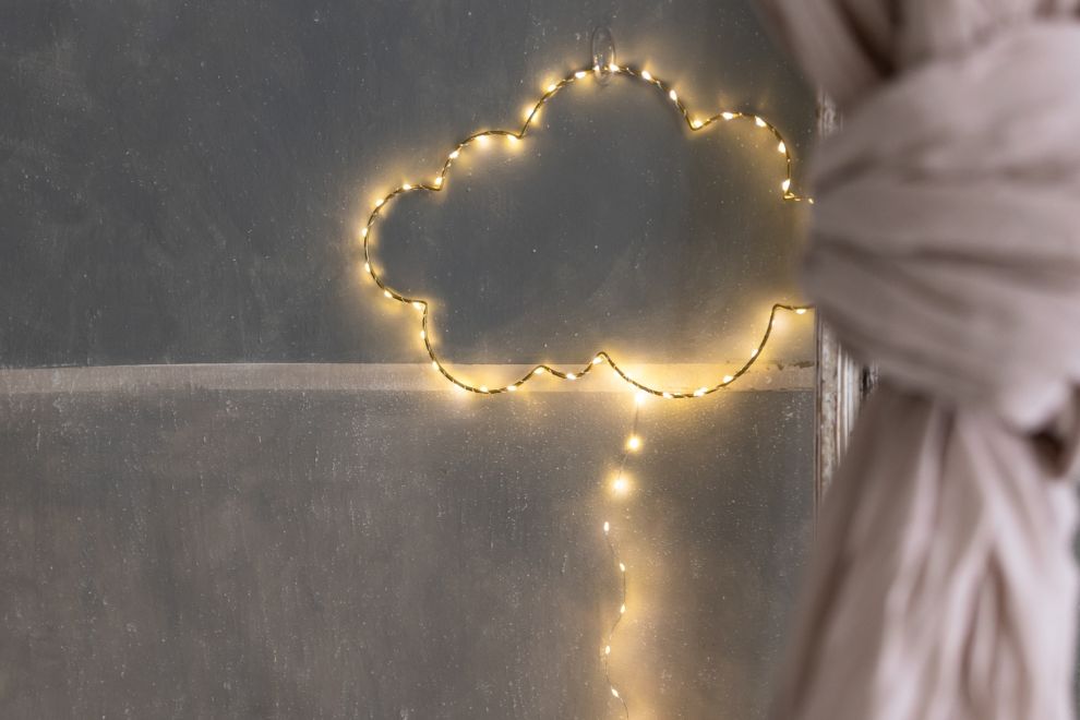 Lámpara LED de hilo metálico - Nube