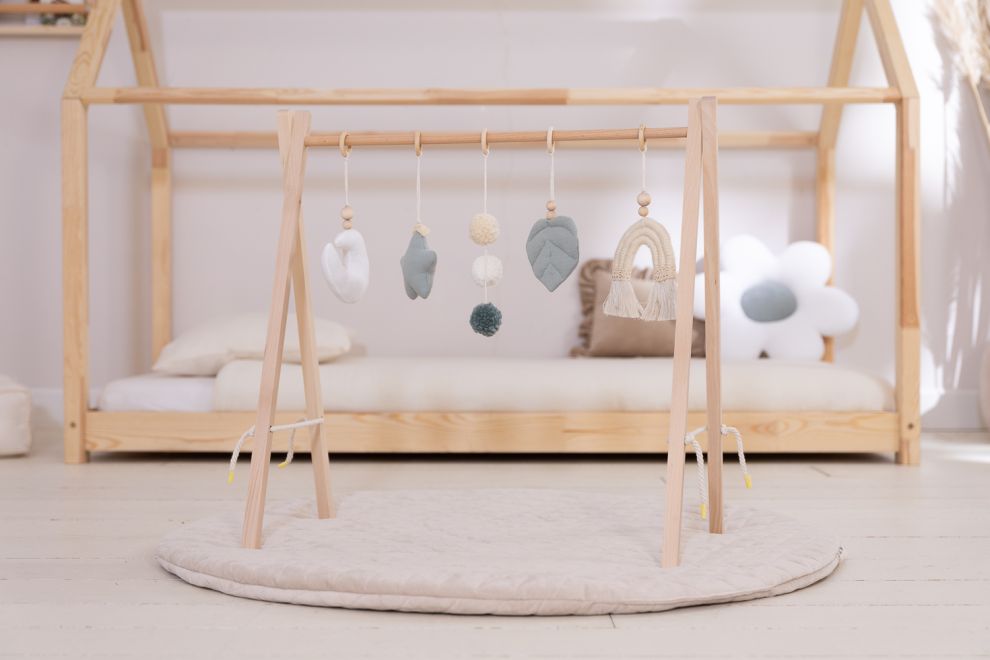 Wooden Baby Gym - Mint