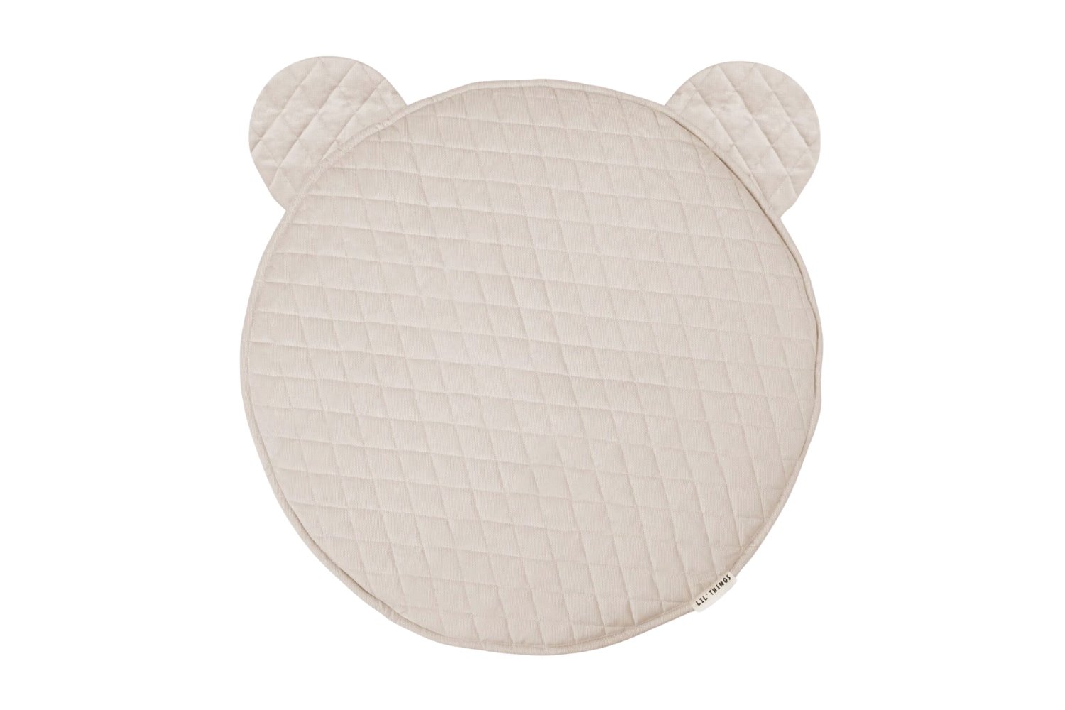 Velvet Bear Mat - Beige