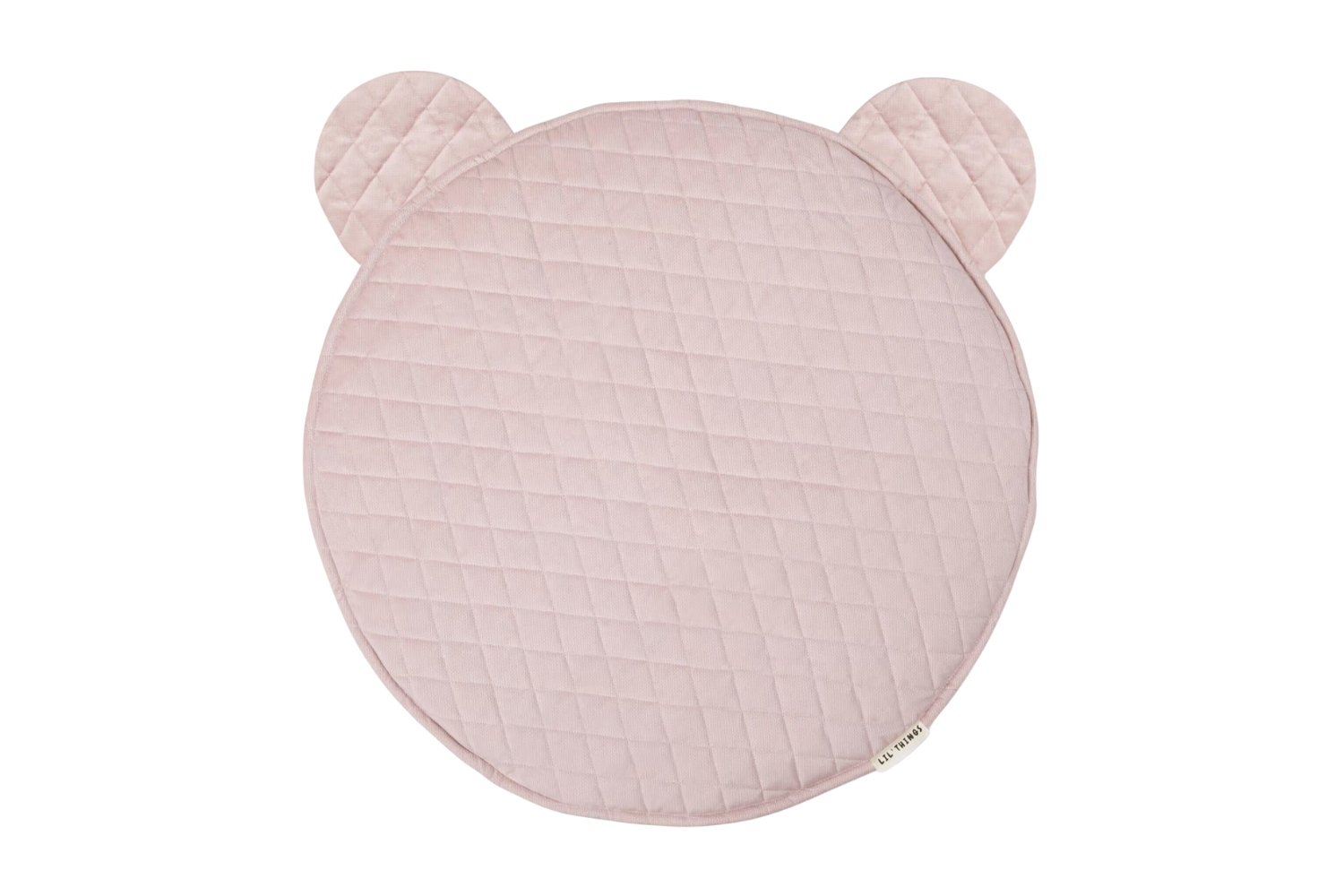 Velvet Bear Mat - Pink