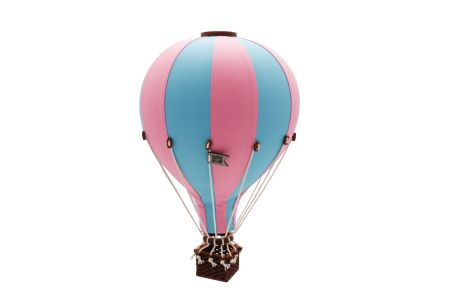 Hellrosa Heißluftballon