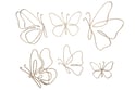 Mariposas de madera