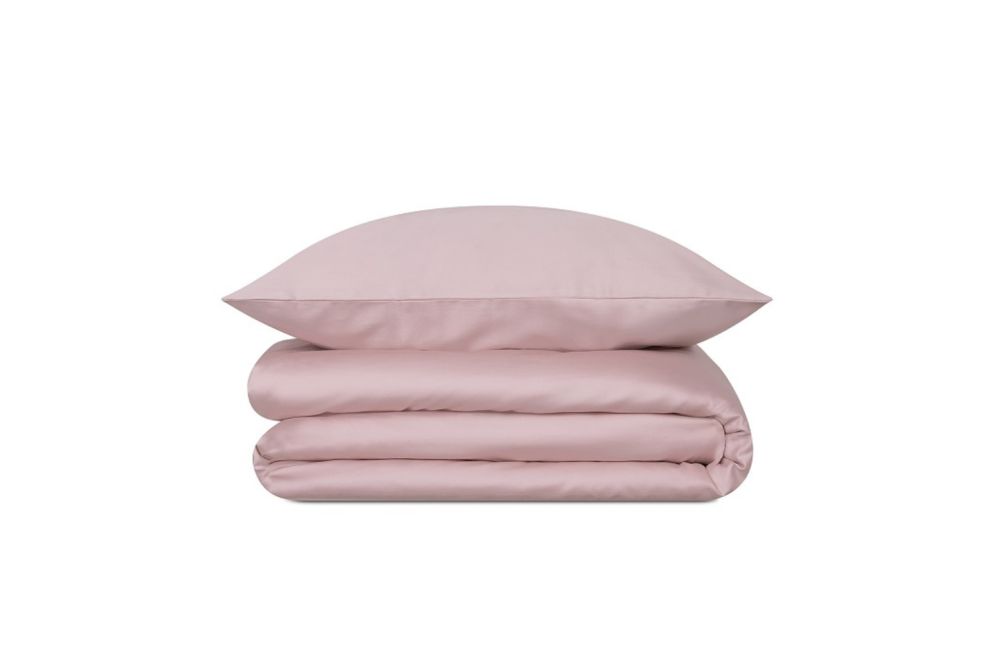 Bettwäsche aus Baumwollsatin Dusty Pink 140x200cm