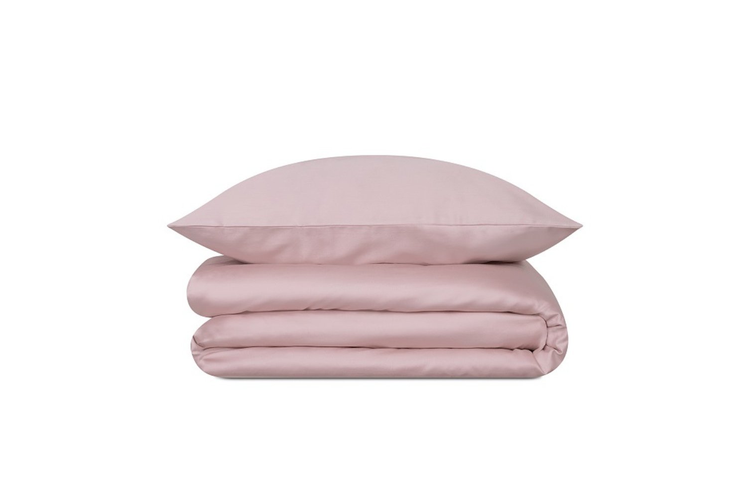 Set letto Dusty Pink in raso di cotone 140x200cm