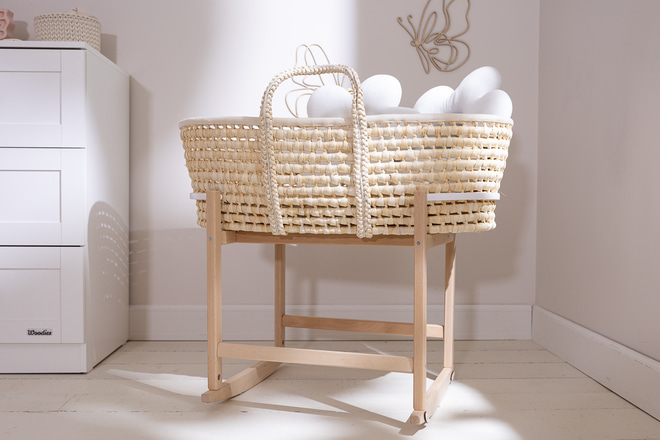 Maia komplett, ringatható mózeskosárszett - 10