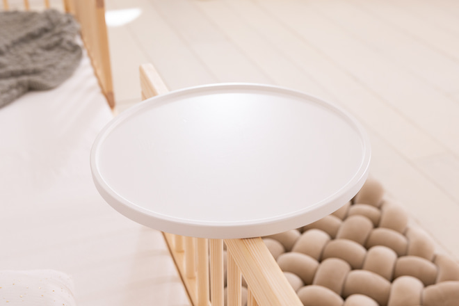 Tavoletta Rotondo in Legno - Bianco