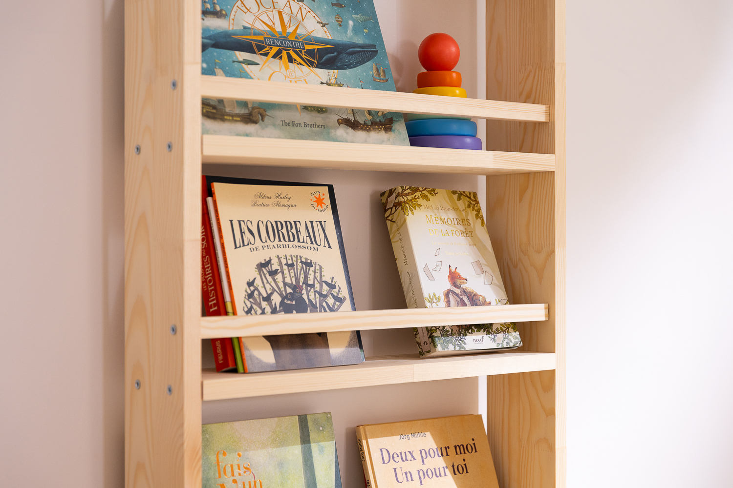- Bibliothèque Montessori L - Pin Naturel (Mon Lit Cabane) - Image 4