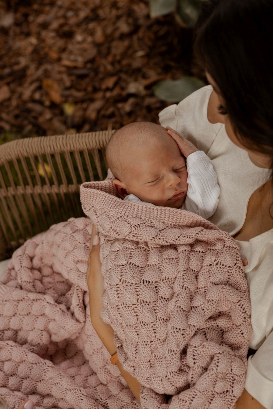 Couverture Soft Bambou Rose Poudré