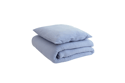 Cotton Muslin 120x170 Duvet & Pillow Set - Blue