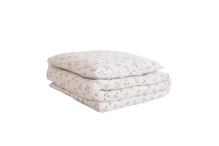 Ensemble Couette et Oreiller 120x170 Mousseline de Coton - Fleur de Coton