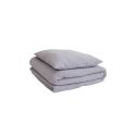 Cotton Muslin 120x170 Duvet & Pillow Set - Grey