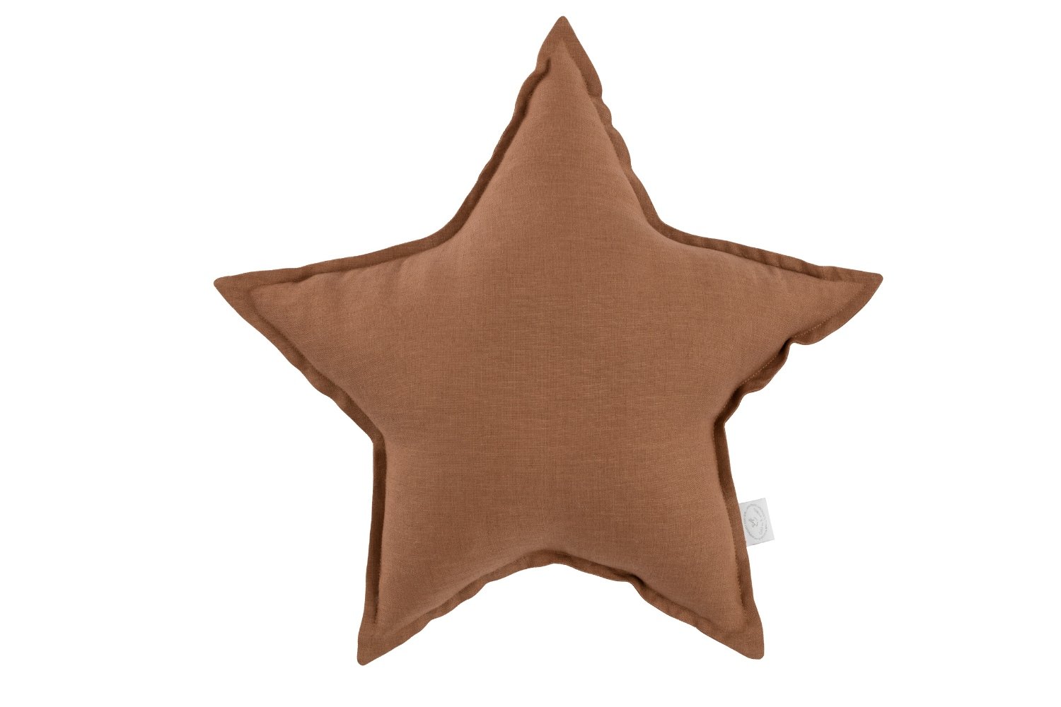 Chocolate Star Linen Cushion