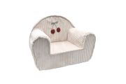 Sessel aus Cord - Off White Cherry