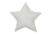 Light Grey Star Linen Cushion