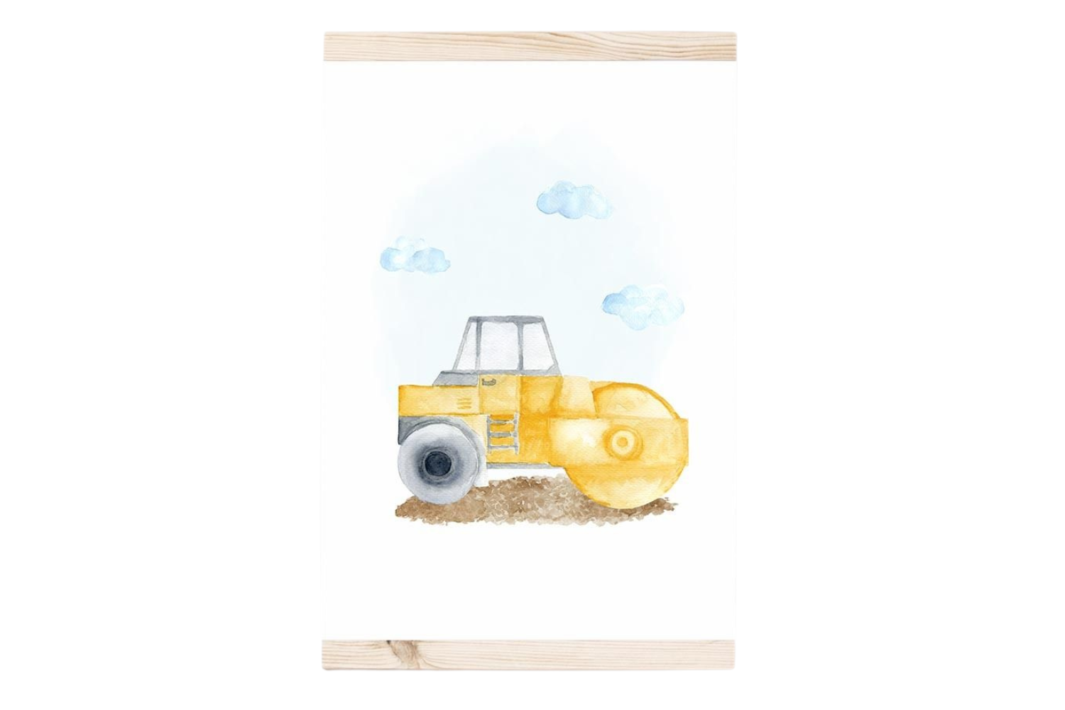 Excavator Truck Poster