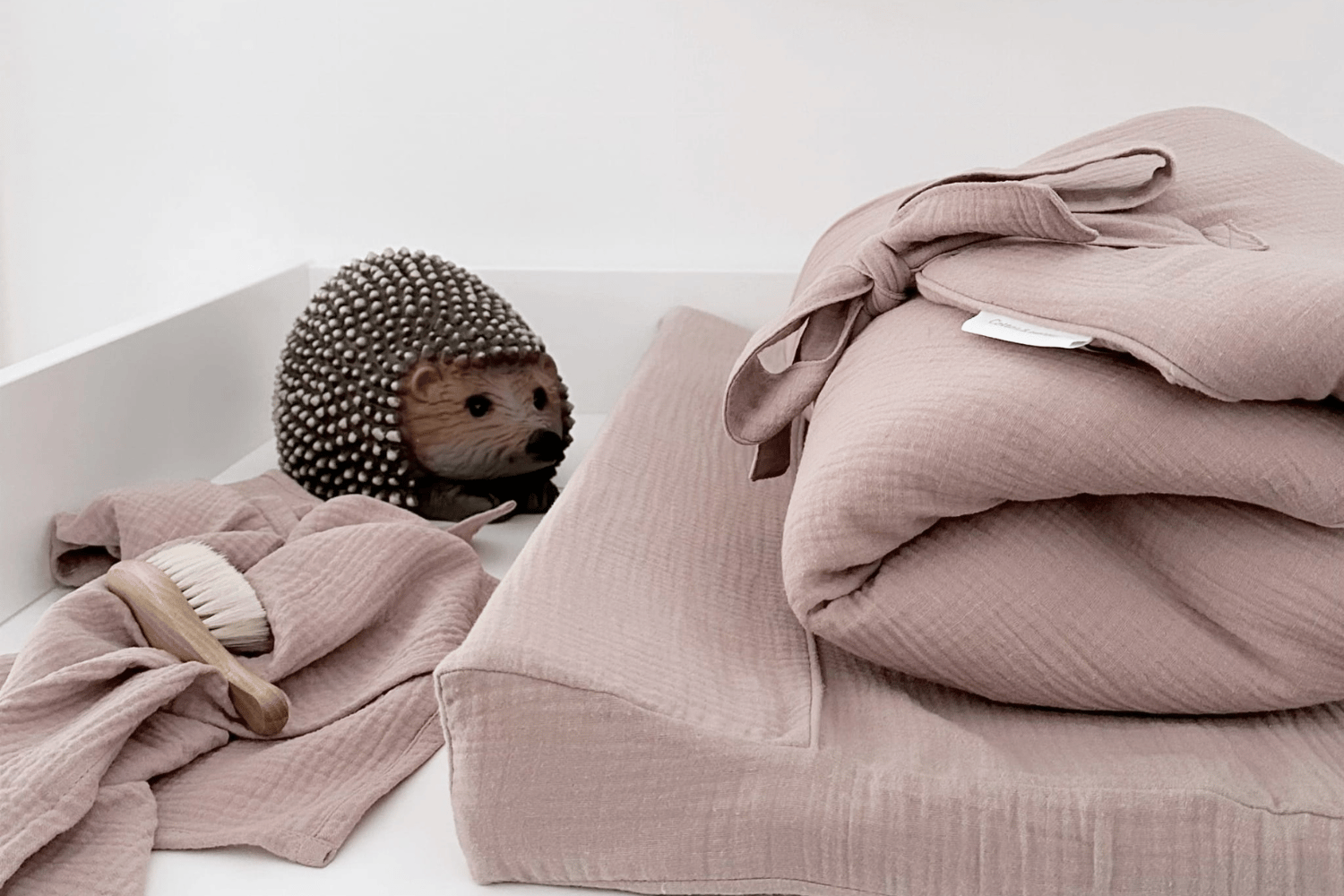 - Gigoteuse d'Emmaillotage en Mousseline - Dusty Pink - Rose (Mon Lit Cabane) - Image 3