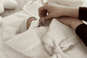Babyschlafsack aus Leinen und  Musselin - Natur