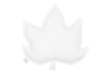White Maple Leaf Linen Cushion