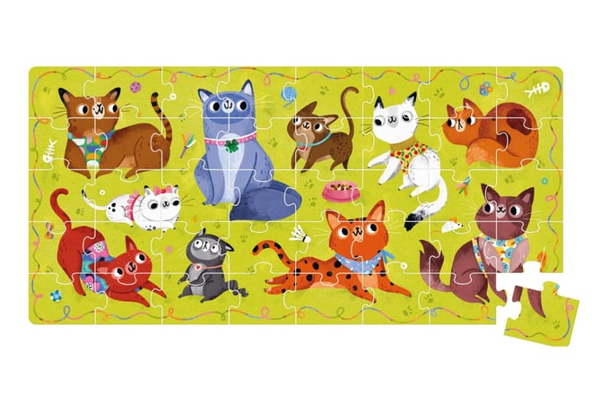 Puzzle Me encantan los gatos 3+