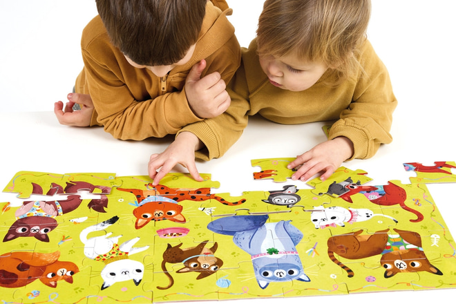 Puzzle Miluji kočky 3+
