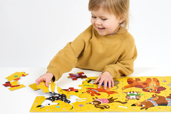 Puzzle Miluji psy 3+