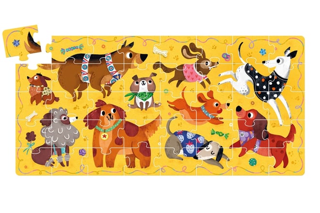 Puzzle Adoro i Cani 3+