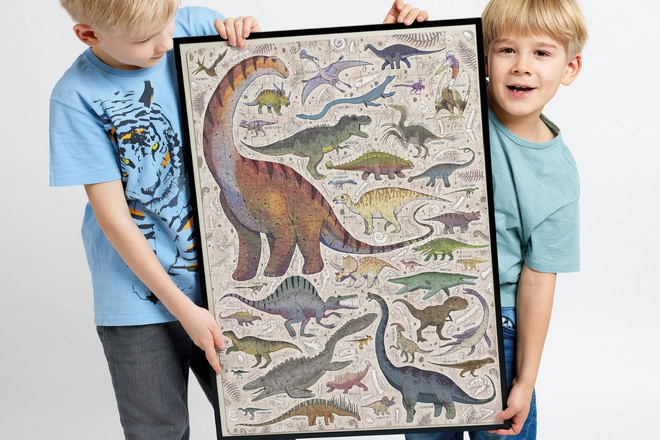Puzzle Dinosauři 7+