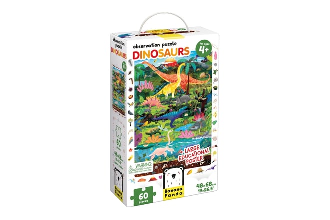Puzzle d'osservazione Dinosauri 4+