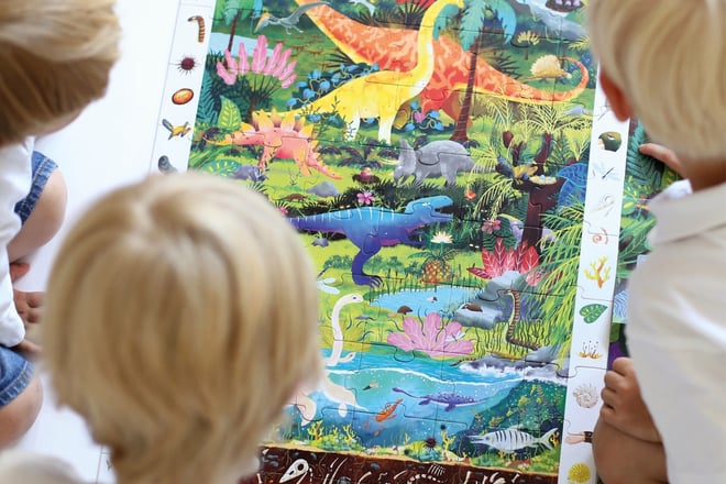 Puzzle d'osservazione Dinosauri 4+