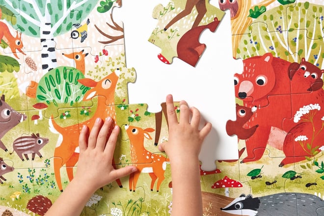 Puzzle Wild Jumbo Animali della foresta 3+